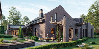 Projet architectural d'une maison individuelle en brique_1