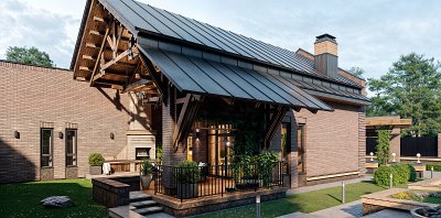 Projet architectural d'une maison individuelle en brique_2