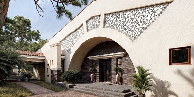 Projet architectural de la maison privée 'Cour Romaine'_4